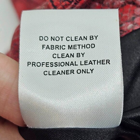 L’Academie The Serpent Leather Pants In Snake Red Women’s Size S High Rise Boho - Picture 7 of 12